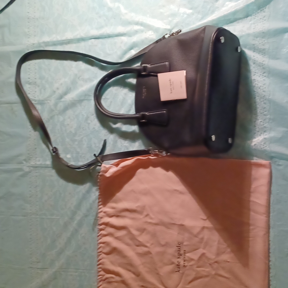 NEW Kate Spade New York Patterson Drive Large Dome Satchel Black Purse Handbag